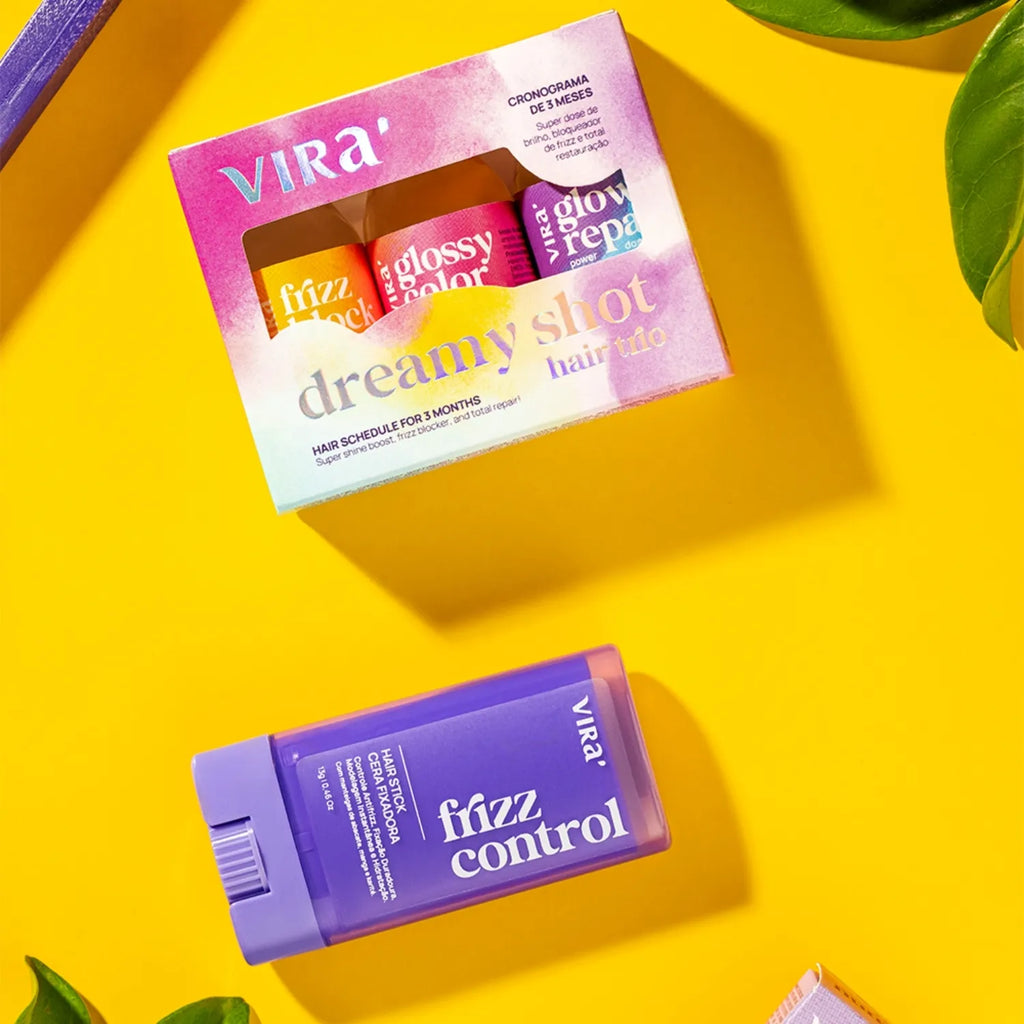 KIT ADEUS FRIZZ: cera antifrizz + trio de ampolas