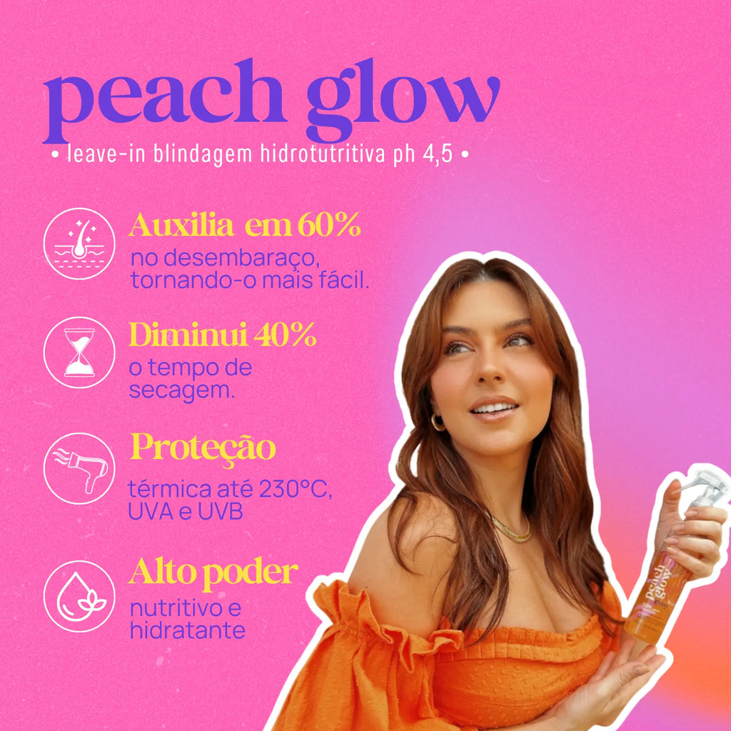 PEACH GLOW LEAVE-IN BLINDAGEM ANTIFRIZZ 200ml