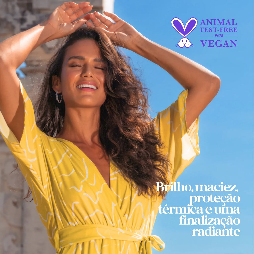 KIT S.O.S. BRILHO & REPARAÇÃO: sérum finalizador + trio de ampolas