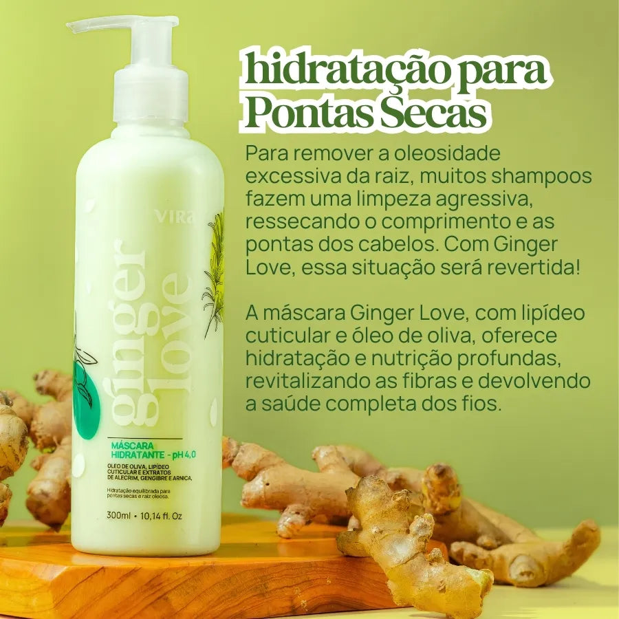 GINGER LOVE MÁSCARA CONDICIONANTE HIDRATANTE 300ml