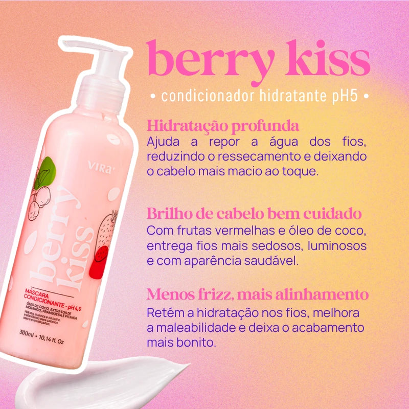 BERRY KISS MÁSCARA CONDICIONANTE HIDRATANTE 300ml