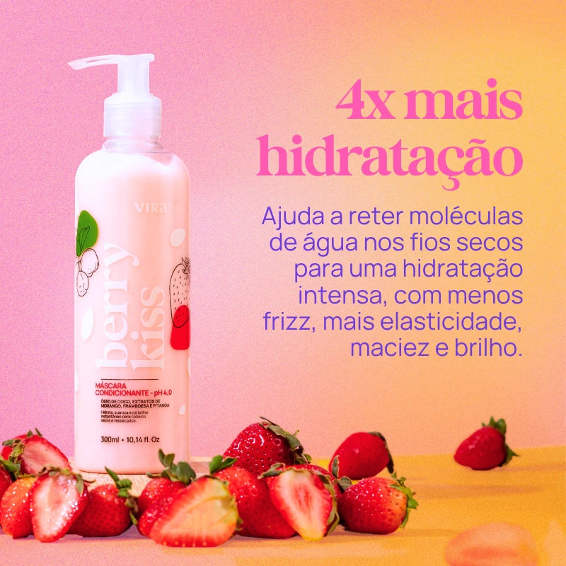 BERRY KISS MÁSCARA CONDICIONANTE HIDRATANTE 300ml