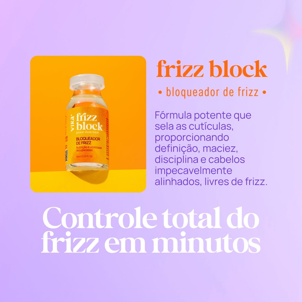 FRIZZ BLOCK máscara superconcentrada power dose 15ml
