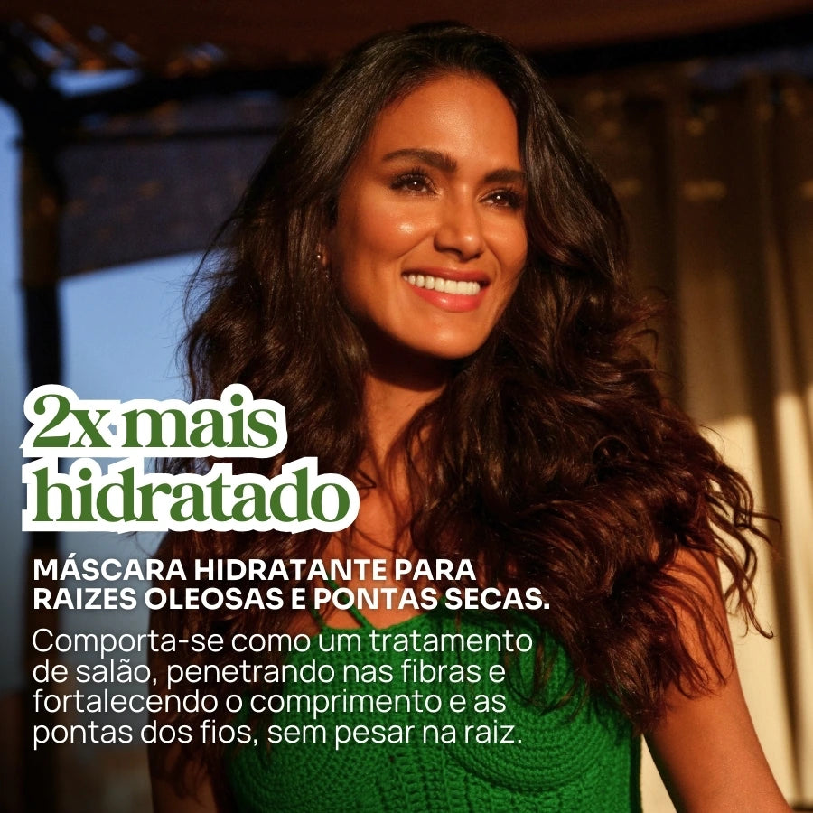 KIT GINGER LOVE: shampoo + máscara condicionante detox hidratante 300ml