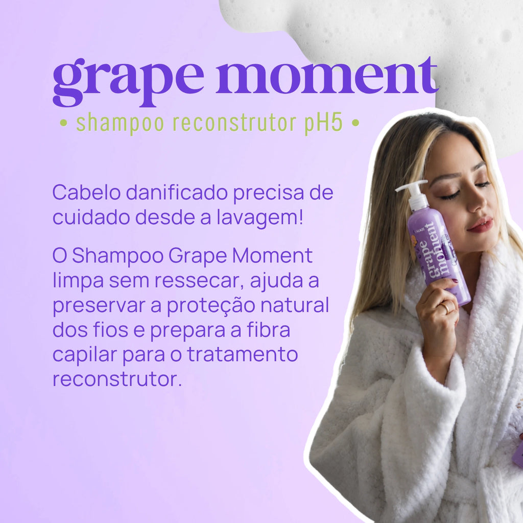 GRAPE MOMENT SHAMPOO RECOSNTRUTOR 300ml