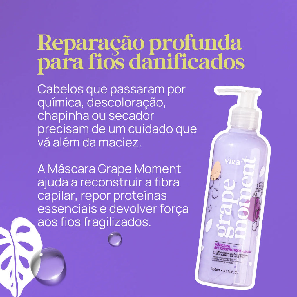 GRAPE MOMENT MÁSCARA CONDICIONANTE RECONSTRUTOR 300ml