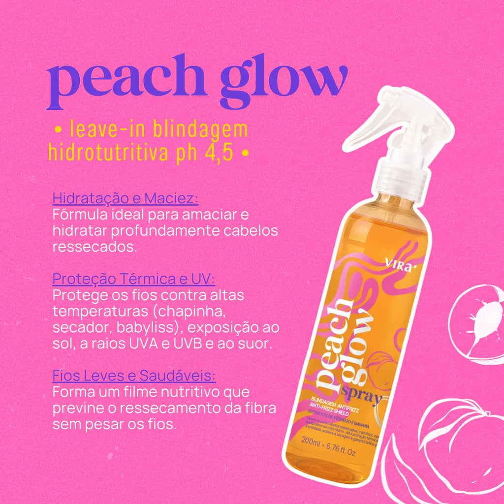 PEACH GLOW LEAVE-IN BLINDAGEM ANTIFRIZZ 200ml