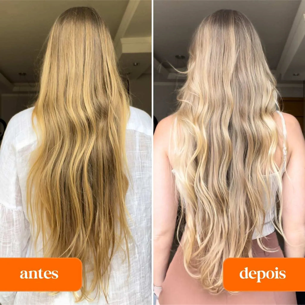 TRIO GLOW SEM FRIZZ: shampoo + máscara hidronutrição 200ml + leave-in termoprotetor 200ml