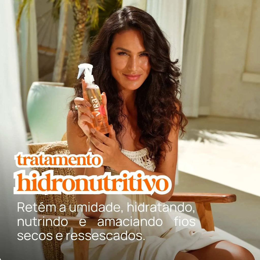 KIT USO OBRIGATÓRIO: leave-in termoprotetor antifrizz + tônico fortalecedor 200ml