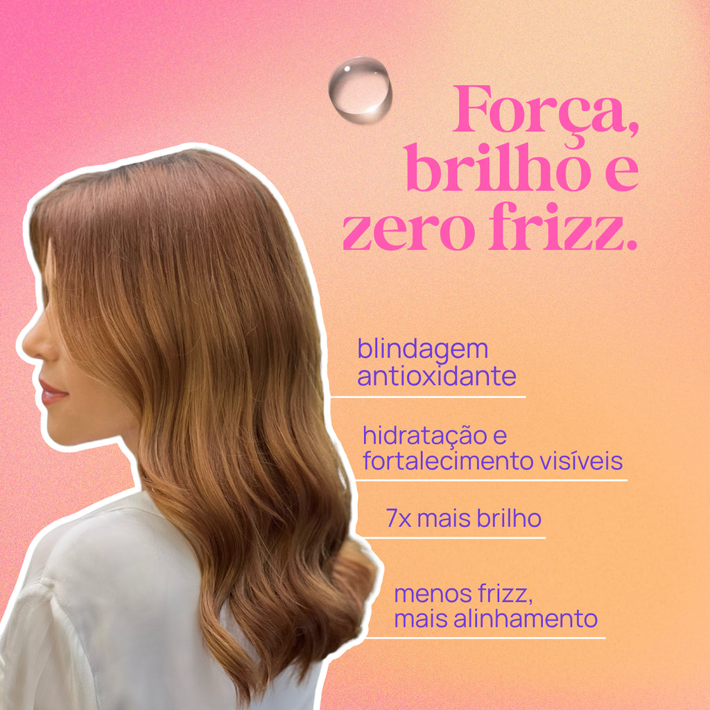 KIT PEACH GLOW: shampoo + máscara condicionante hidronutrição 300ml
