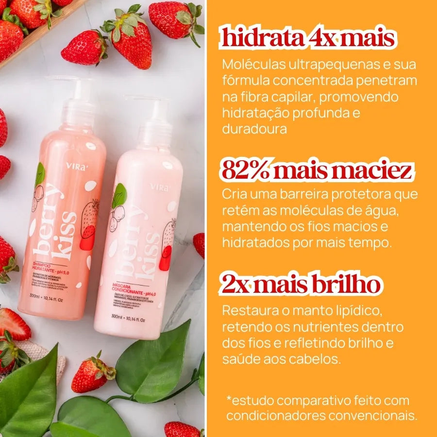 CRONOGRAMA FORTIFICANTE: hidratação + reconstrução + leave-in termoprotetor + sérum