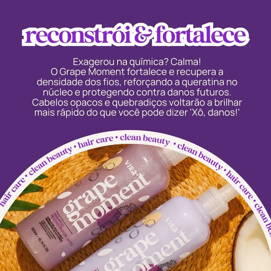 GRAPE MOMENT SHAMPOO RECOSNTRUTOR 300ml