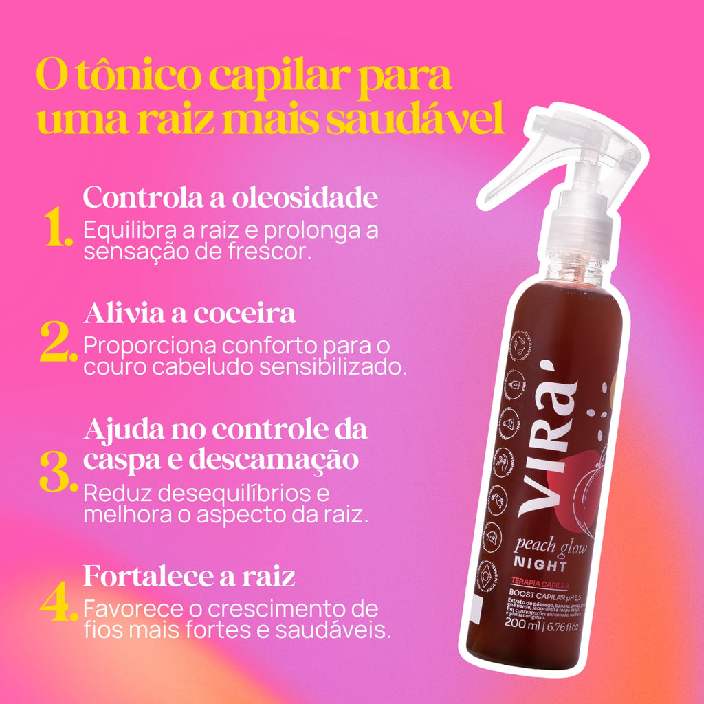 PEACH GLOW TÔNICO FORTALECEDOR 200ml