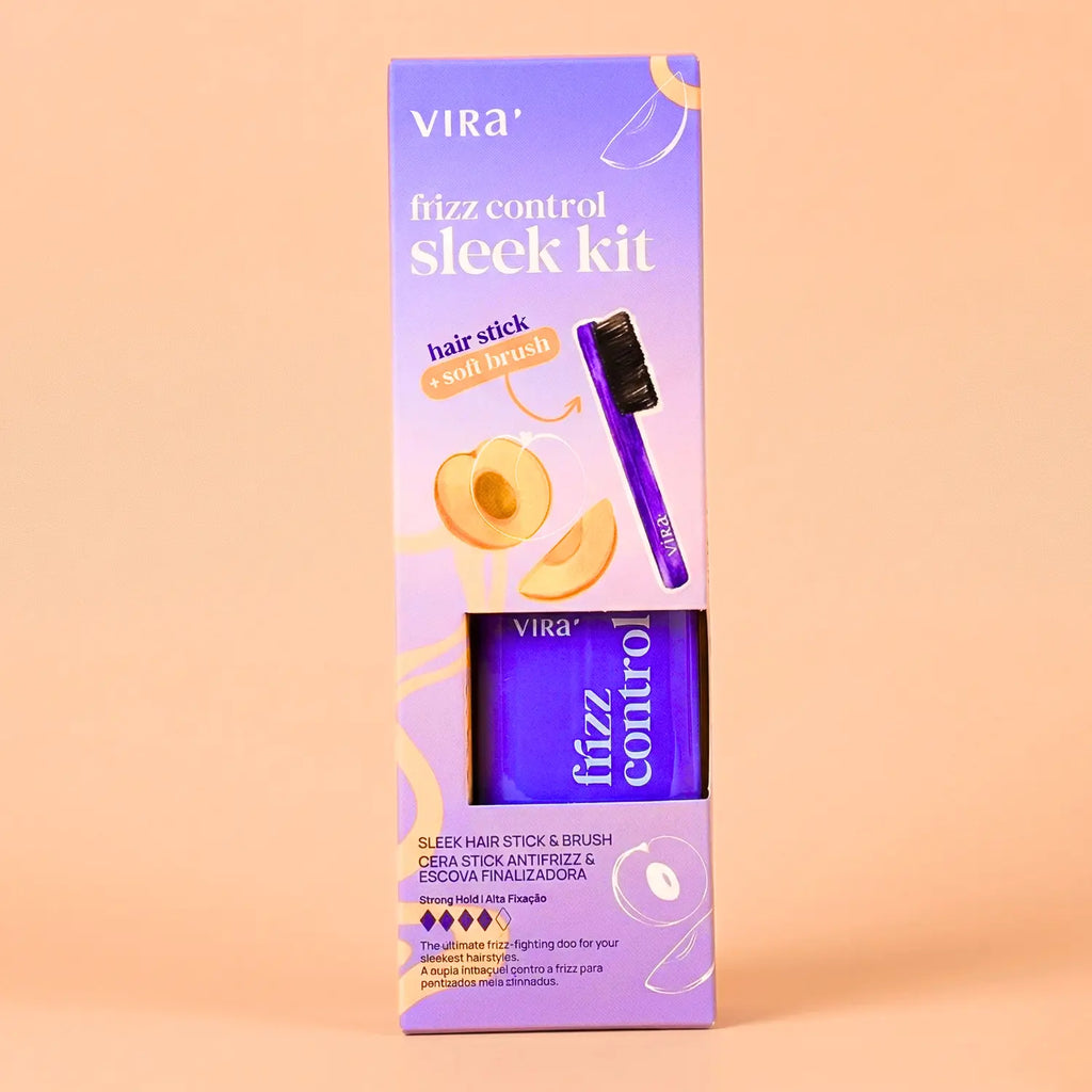 KIT FRIZZ CONTROL: cera antifrizz + escova finalizadora