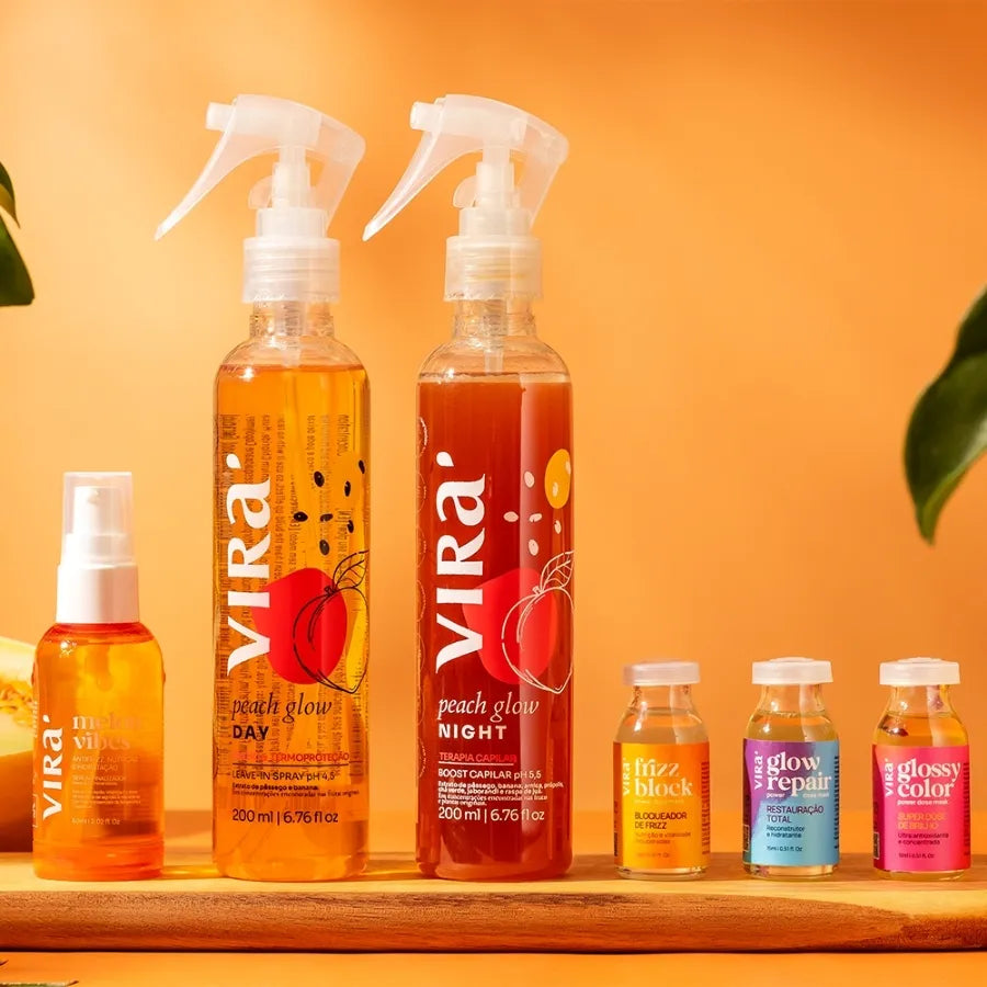 CRONOGRAMA S.O.S. RAIZ & FIOS FORTES: sérum finalizador + leave-in termoprotetor + tônico + trio de ampolas