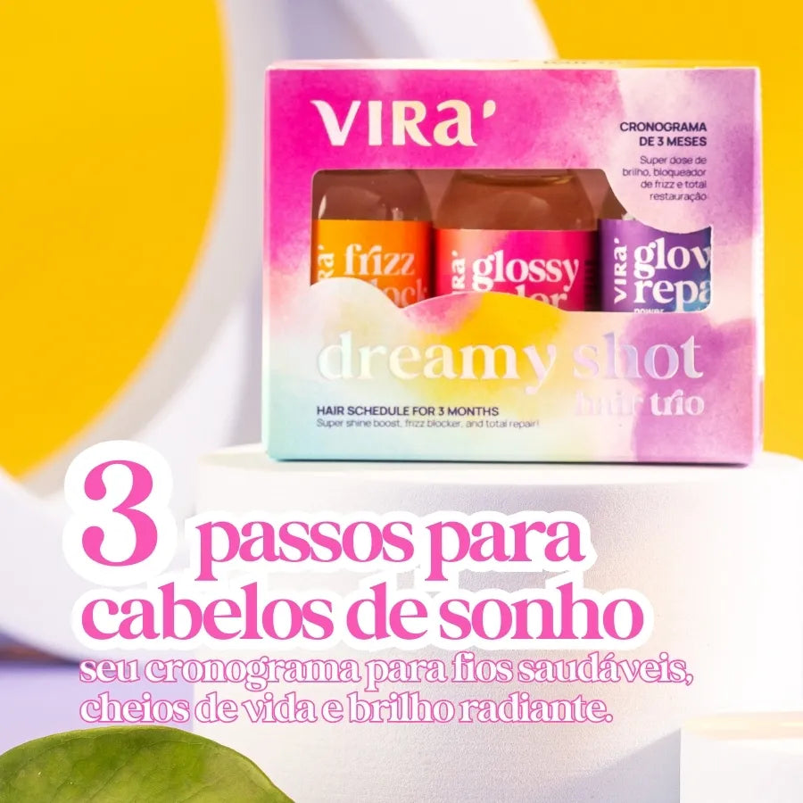 CRONOGRAMA S.O.S. RAIZ & FIOS FORTES: sérum finalizador + leave-in termoprotetor + tônico + trio de ampolas