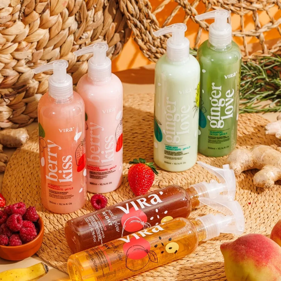 CRONOGRAMA ANTIOLEOSIDADE: hidratação + detox + leave-in termoprotetor + tônico