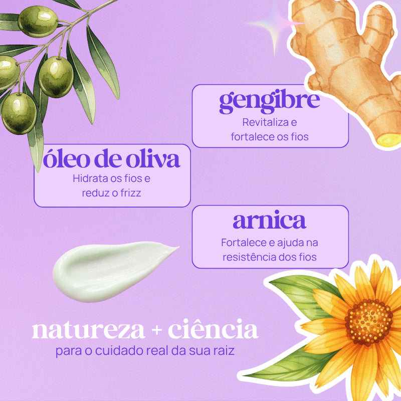 GINGER LOVE MÁSCARA CONDICIONANTE HIDRATANTE 300ml