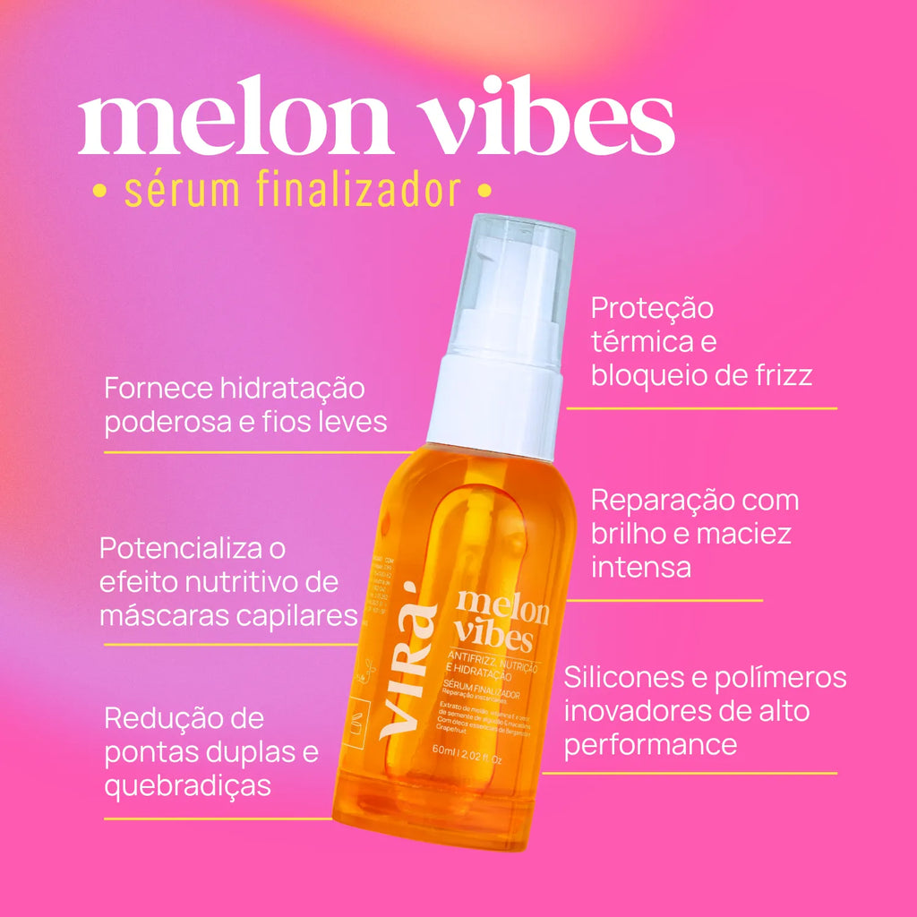 KIT BRILHO TODO DIA: sérum finalizador + leave-in termoprotetor