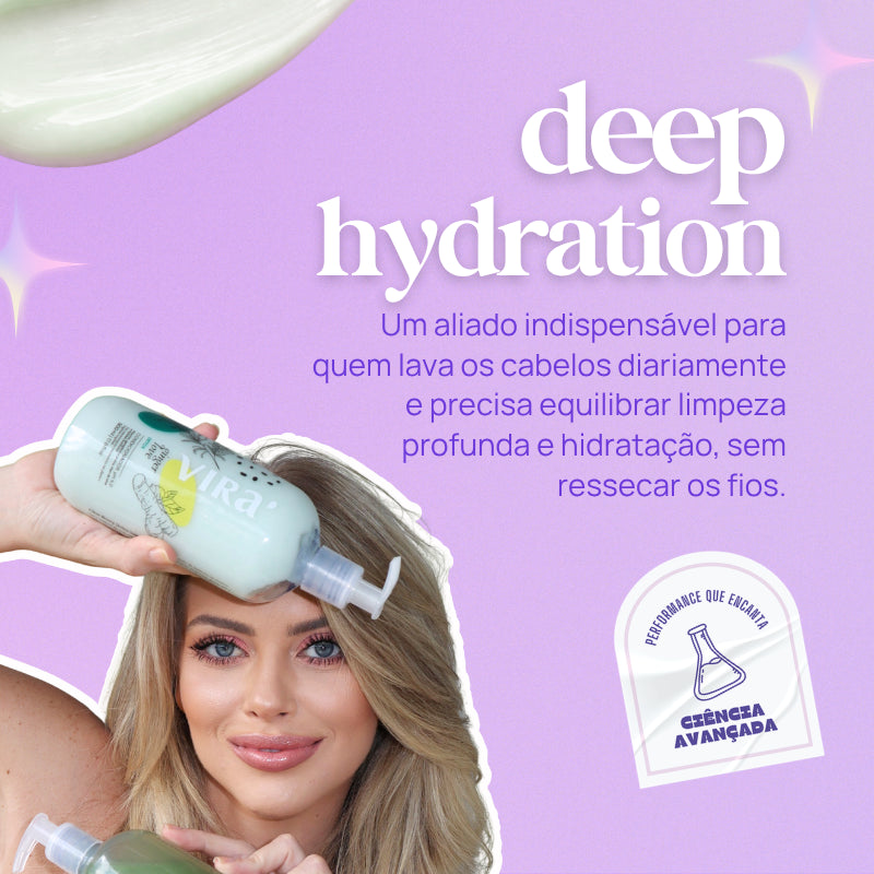 TRIO GINGER LOVE: shampoo + máscara condicionante detox hidratante 300ml (shampoo extra)