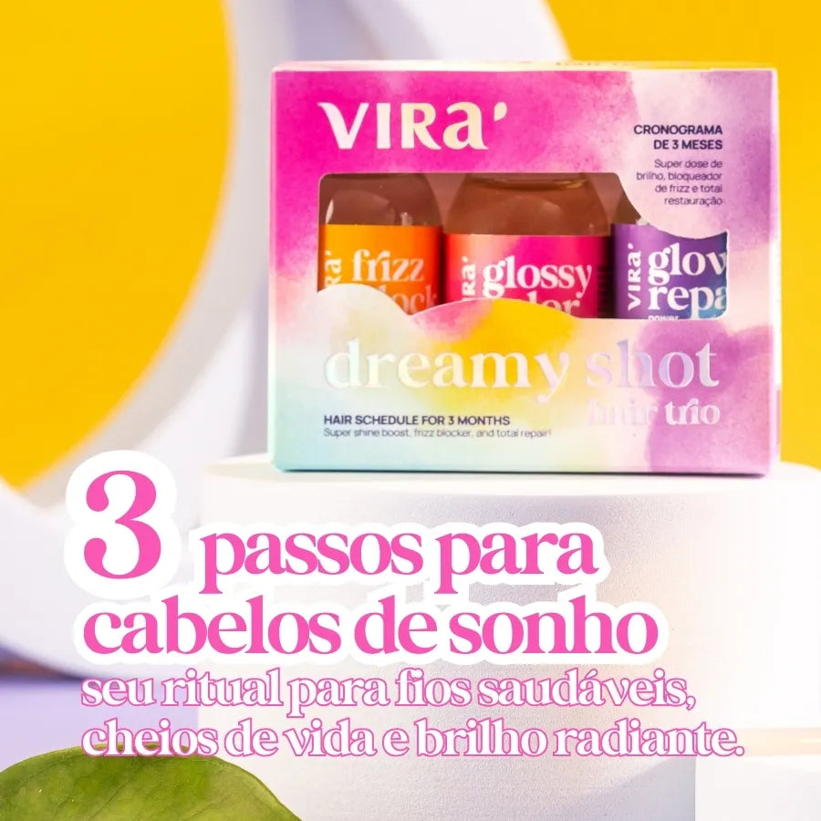 CRONOGRAMA DENSIDADE: hidratação + reconstrução + leave-in termoprotetor + trio de ampolas