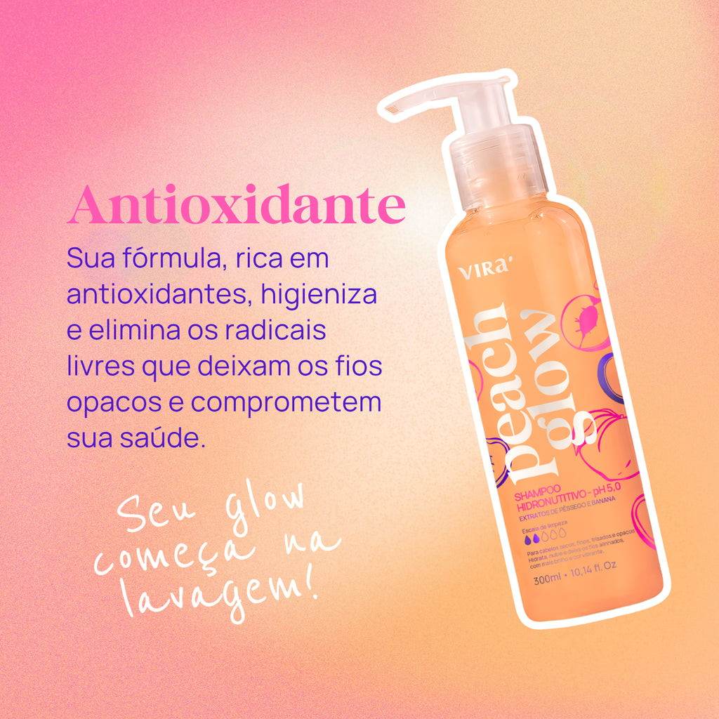 PEACH GLOW SHAMPOO HIDRONUTRITIVO ANTIFRIZZ 300ml