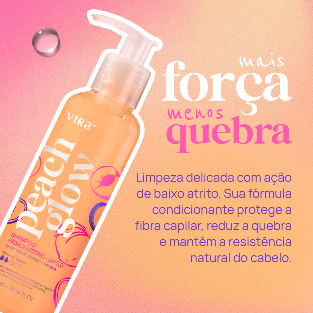 PEACH GLOW SHAMPOO HIDRONUTRITIVO ANTIFRIZZ 300ml
