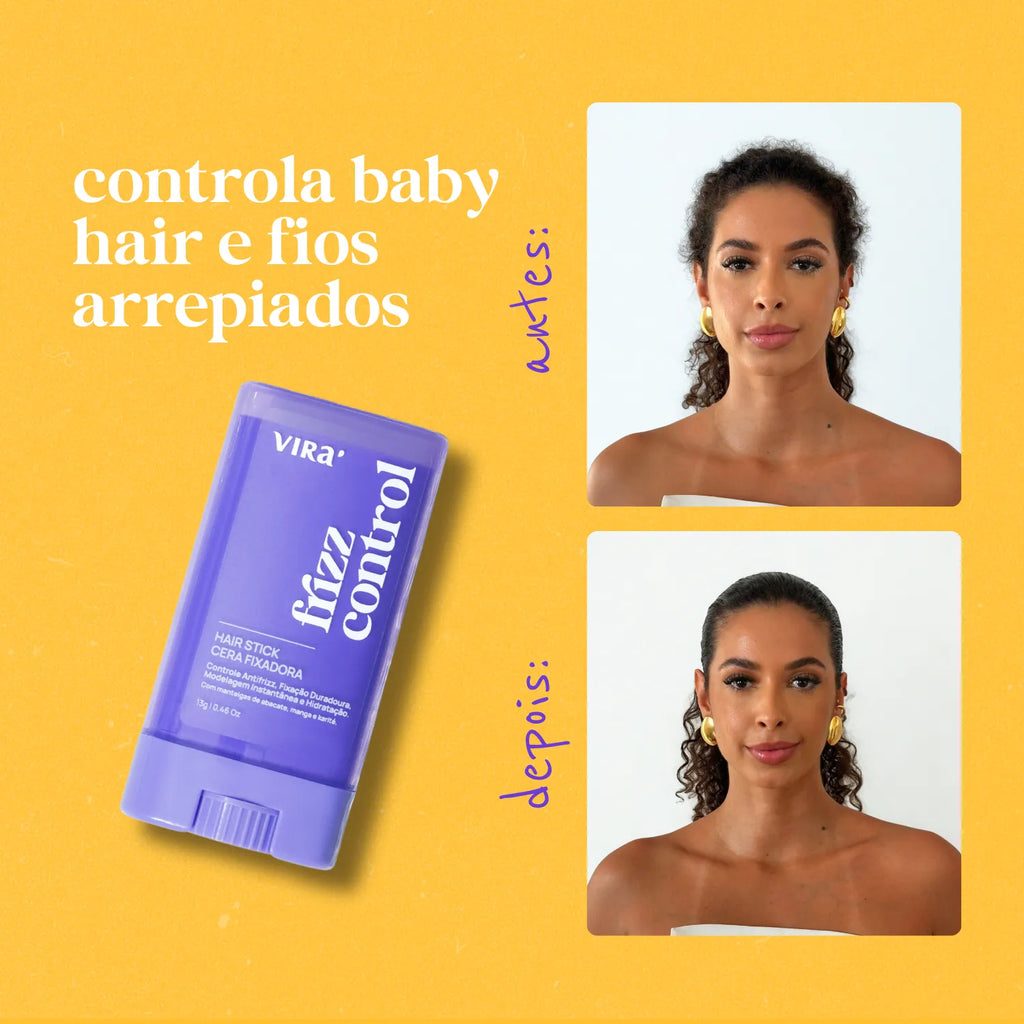 KIT FINALIZAÇÃO ANTIFRIZZ: cera antrifrizz + sérum finalizador