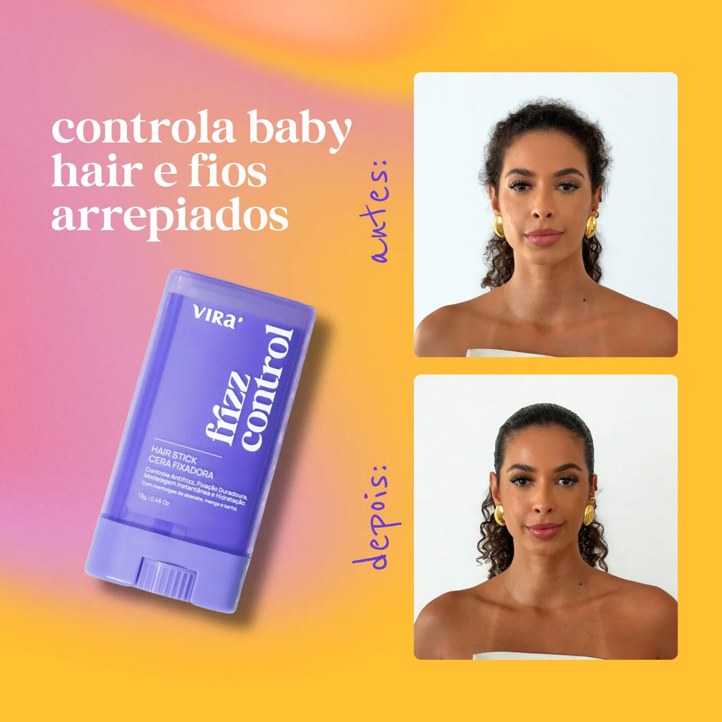 KIT FINALIZAÇÃO ANTIFRIZZ: cera antrifrizz + sérum finalizador