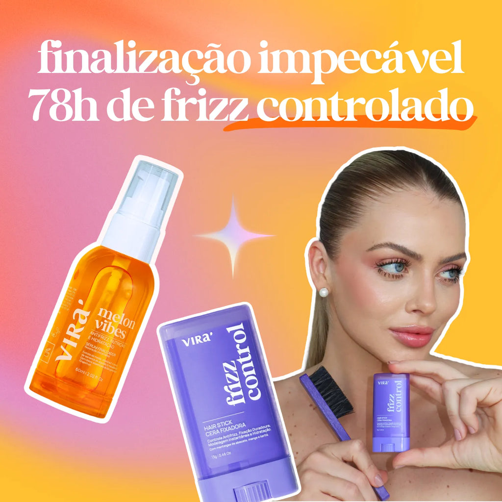 KIT FINALIZAÇÃO ANTIFRIZZ: cera antrifrizz + sérum finalizador