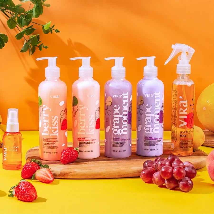 CRONOGRAMA FORTIFICANTE: hidratação + reconstrução + leave-in termoprotetor + sérum