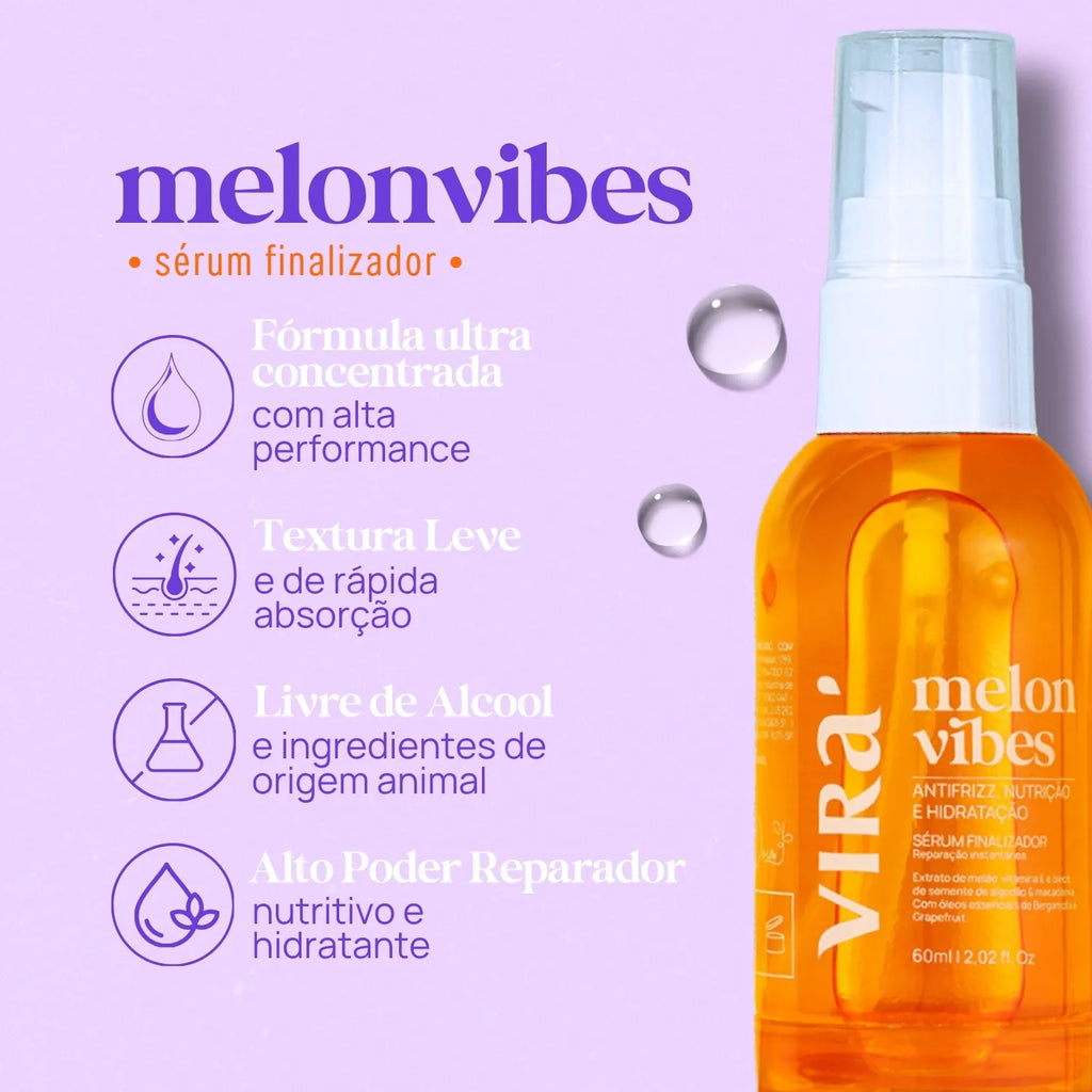 TRIO S.O.S. BRILHO ALINHADO: sérum finalizador + cera antifrizz + trio de ampolas