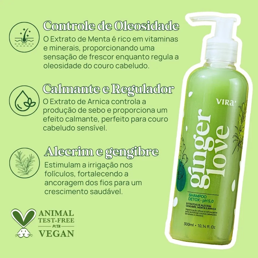 GINGER LOVE SHAMPOO DETOX 300ml