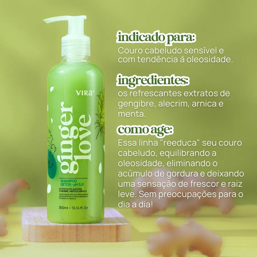 GINGER LOVE SHAMPOO DETOX 300ml