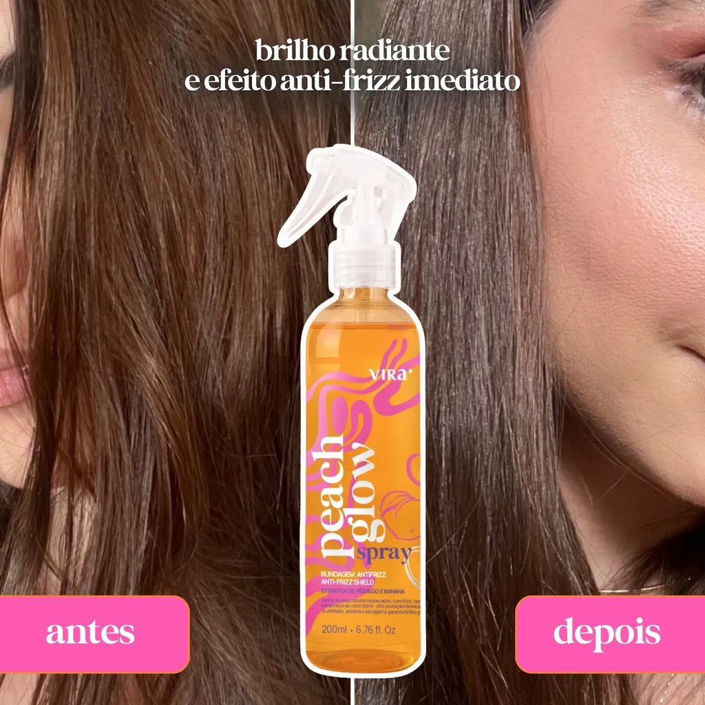 KIT BRILHO TODO DIA: sérum finalizador + leave-in termoprotetor