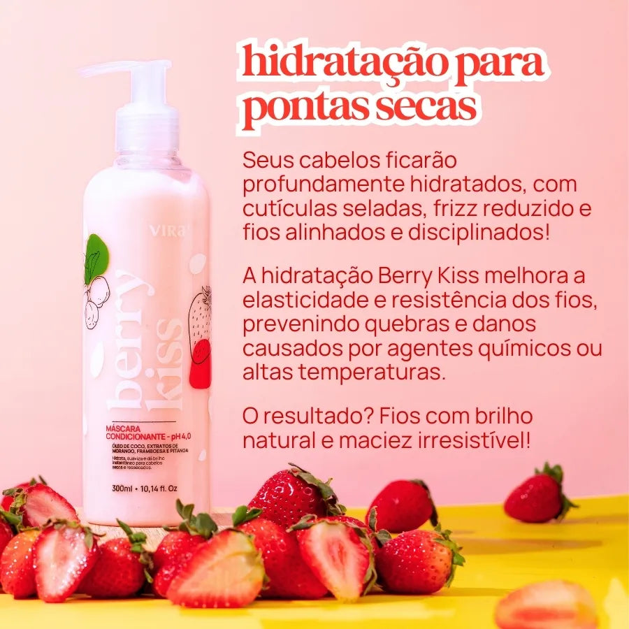 BERRY KISS MÁSCARA CONDICIONANTE HIDRATANTE 300ml