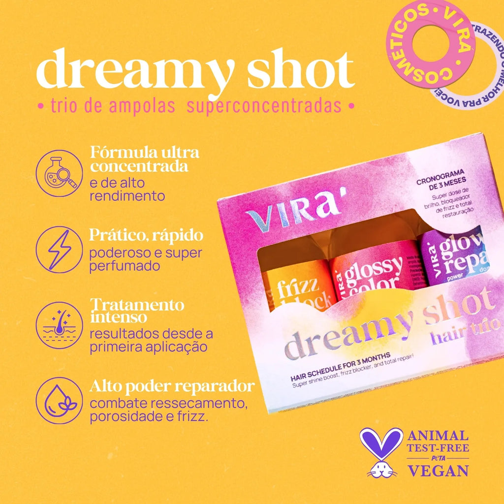 KIT ADEUS FRIZZ: cera antifrizz + trio de ampolas