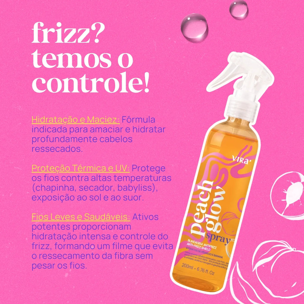 KIT BRILHO TODO DIA: sérum finalizador + leave-in termoprotetor