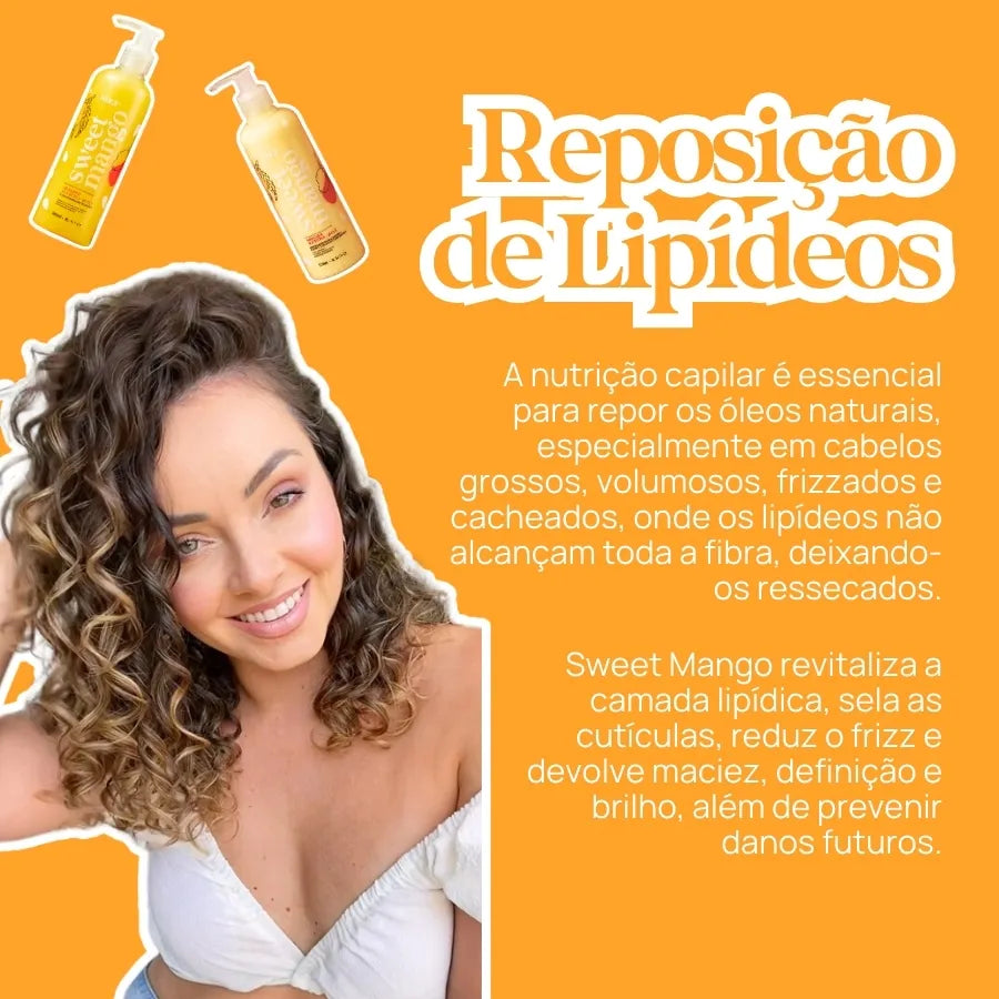 CRONOGRAMA VOLUME CONTROLADO: nutrição + reconstrução + leave-in termoprotetor + sérum