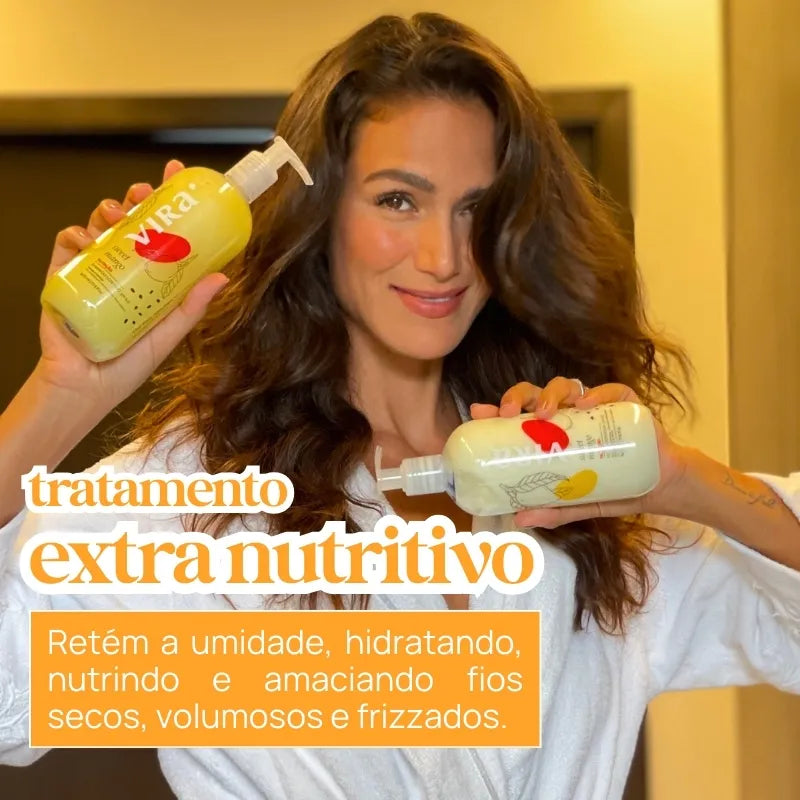 KIT SWEET MANGO: shampoo + máscara condicionante nutrição 300ml
