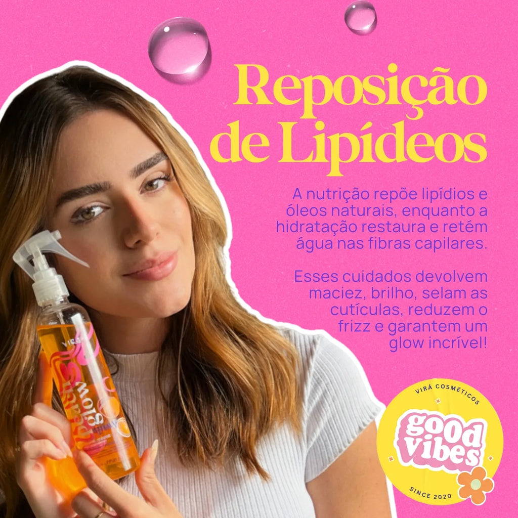 KIT BRILHO TODO DIA: sérum finalizador + leave-in termoprotetor