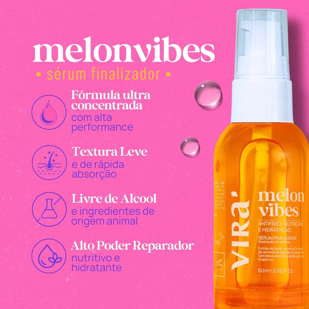 KIT BRILHO TODO DIA: sérum finalizador + leave-in termoprotetor