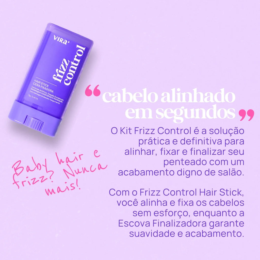 TRIO S.O.S. BRILHO ALINHADO: sérum finalizador + cera antifrizz + trio de ampolas