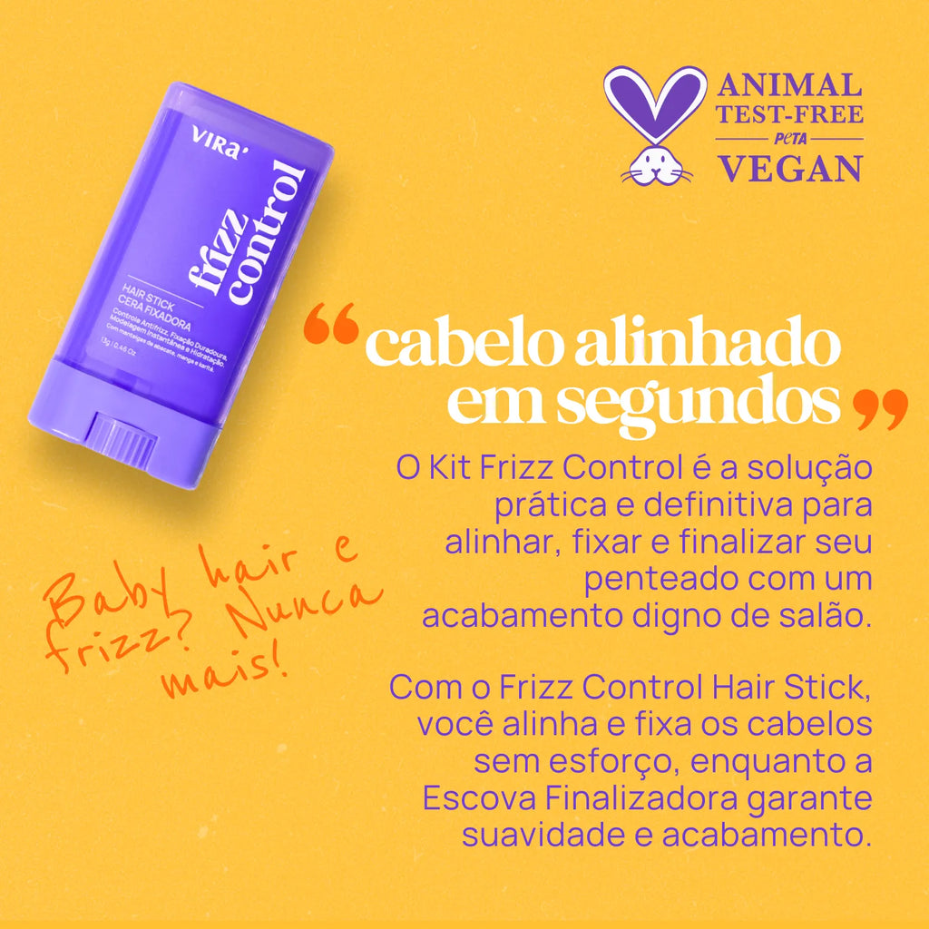 KIT FINALIZAÇÃO ANTIFRIZZ: cera antrifrizz + sérum finalizador