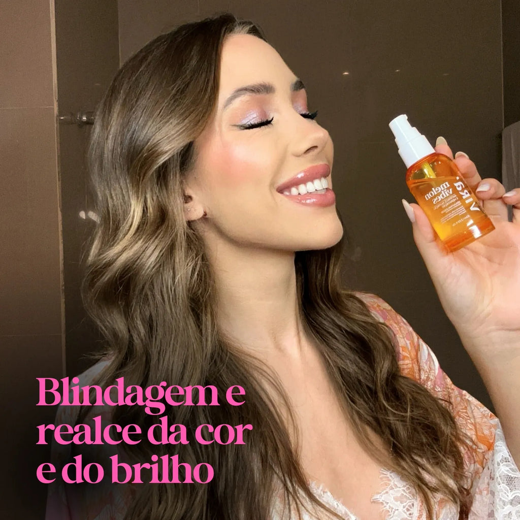 KIT BRILHO TODO DIA: sérum finalizador + leave-in termoprotetor