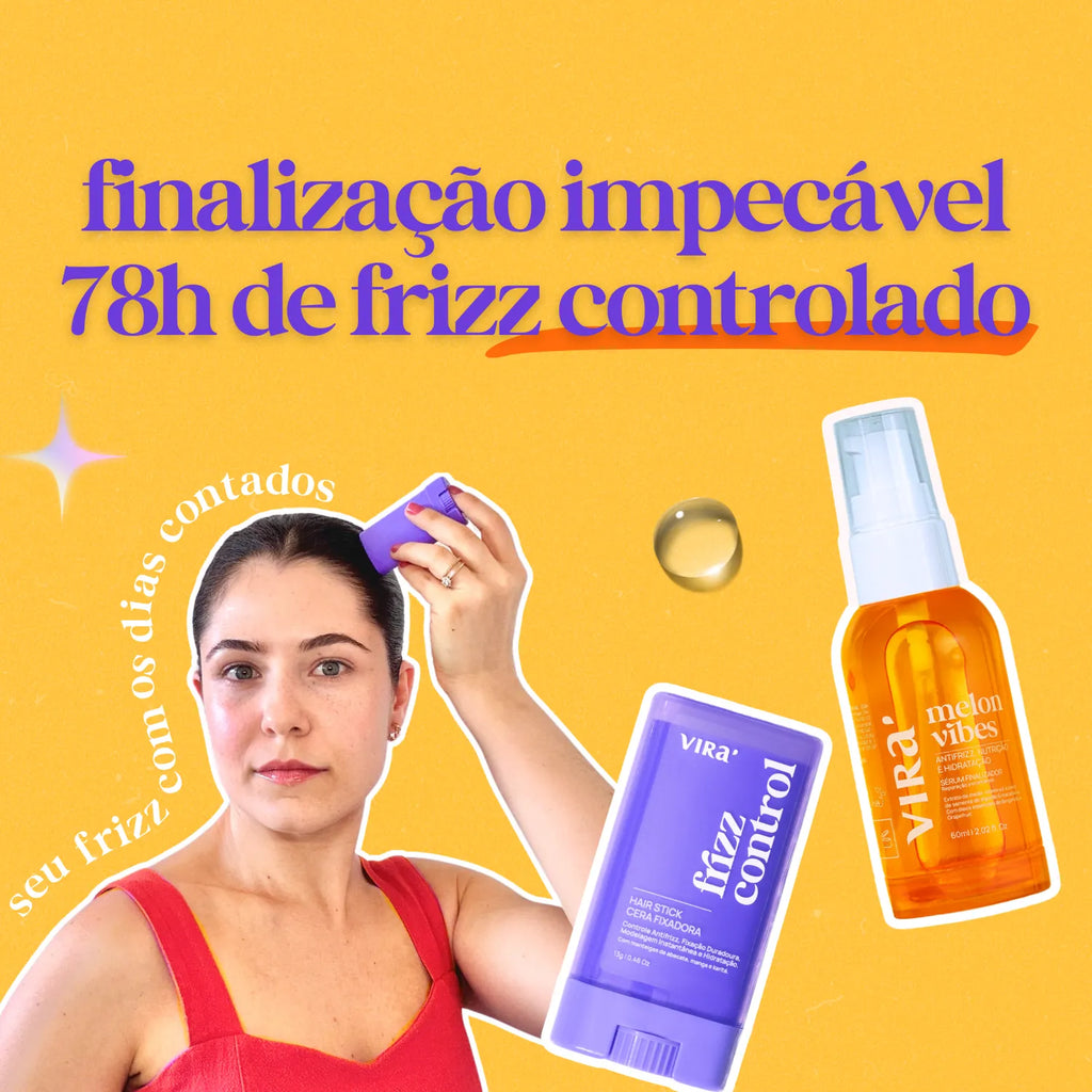 KIT FINALIZAÇÃO ANTIFRIZZ: cera antrifrizz + sérum finalizador