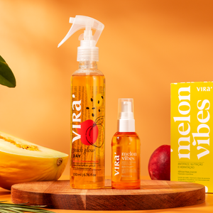 KIT BRILHO TODO DIA: sérum finalizador + leave-in termoprotetor