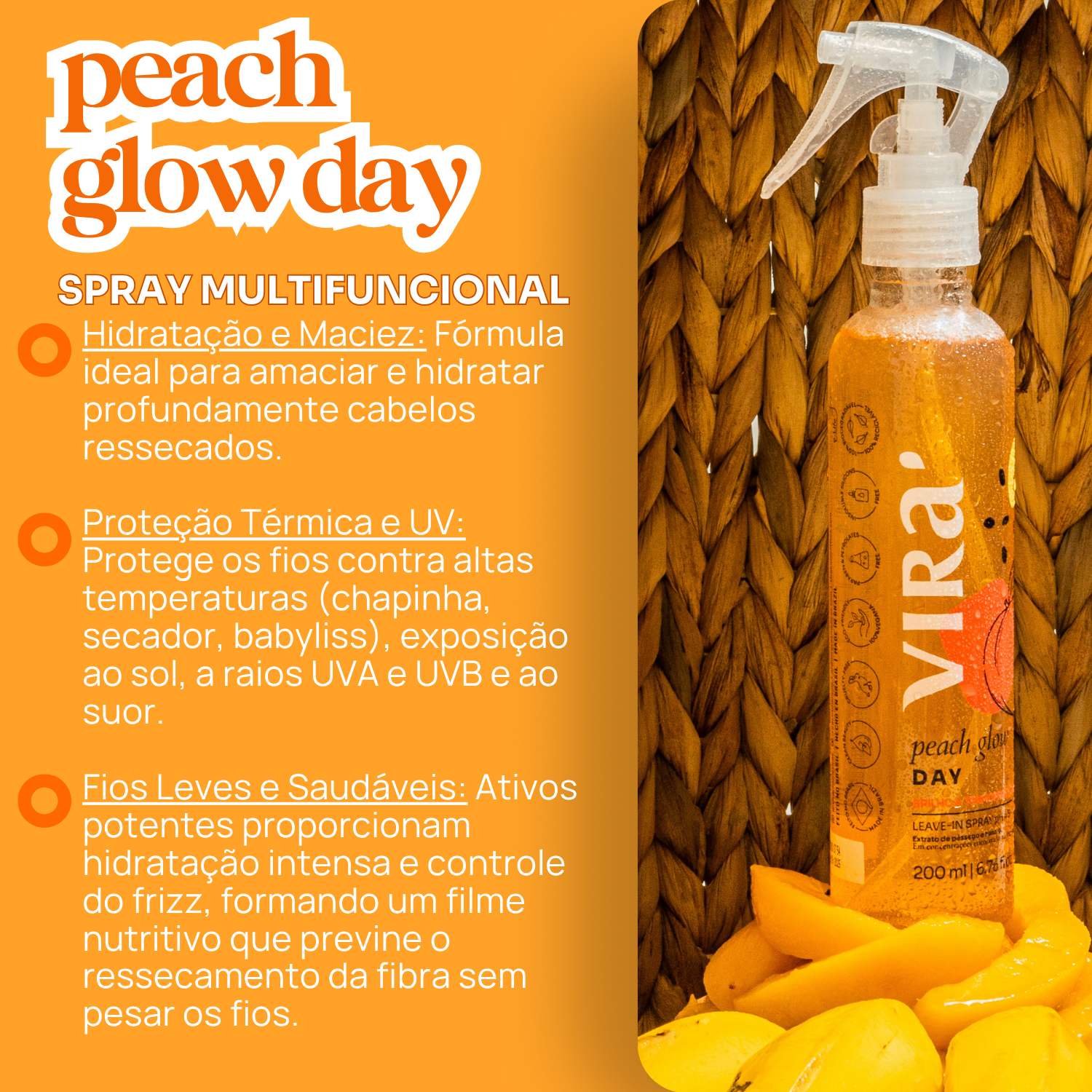 KIT BRILHO TODO DIA: sérum finalizador + leave-in termoprotetor