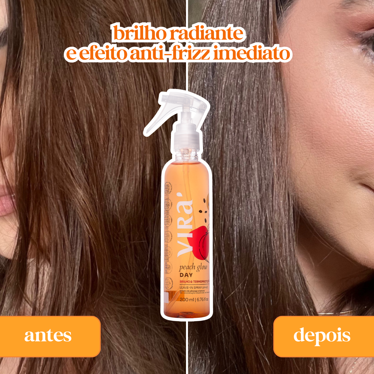 KIT BRILHO TODO DIA: sérum finalizador + leave-in termoprotetor