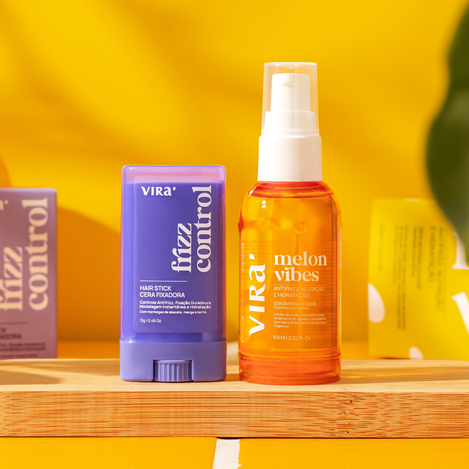 KIT ALINHAMENTO ANTIFRIZZ - STICK FRIZZ CONTROL 13g + MELON 60ml